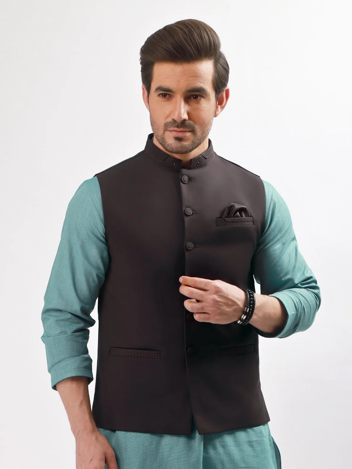 Embroidered Waistcoat - EMTWC21-35739