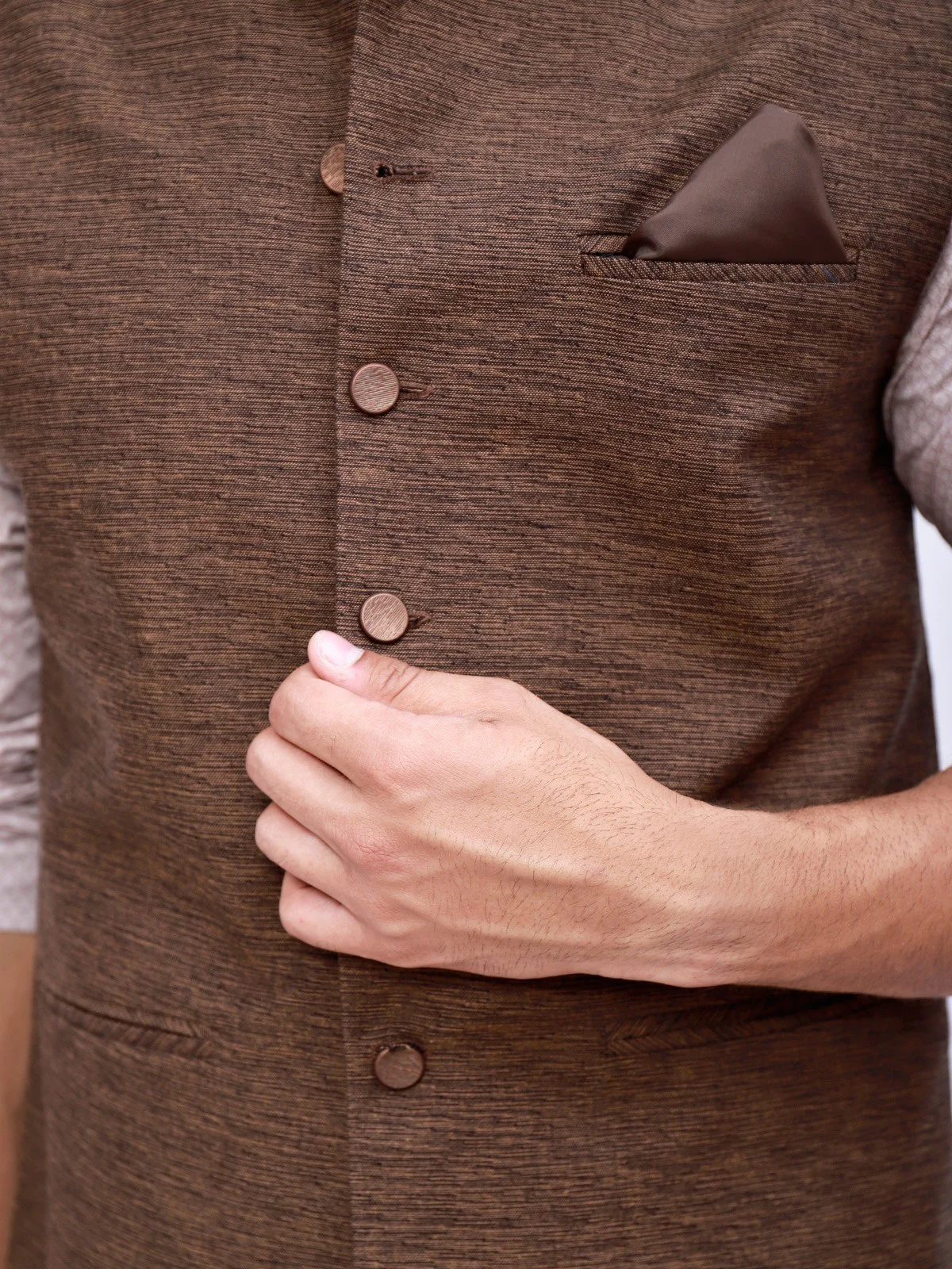 Khaddar Waistcoat - EMTWC21-35742 - Image 2