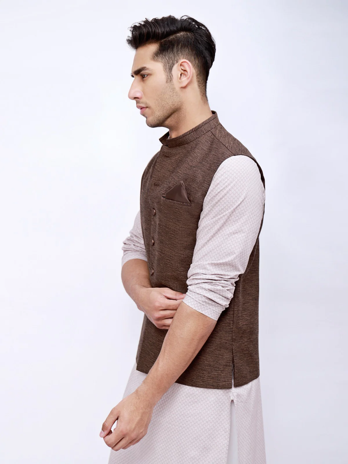 Khaddar Waistcoat - EMTWC21-35742 - Image 3