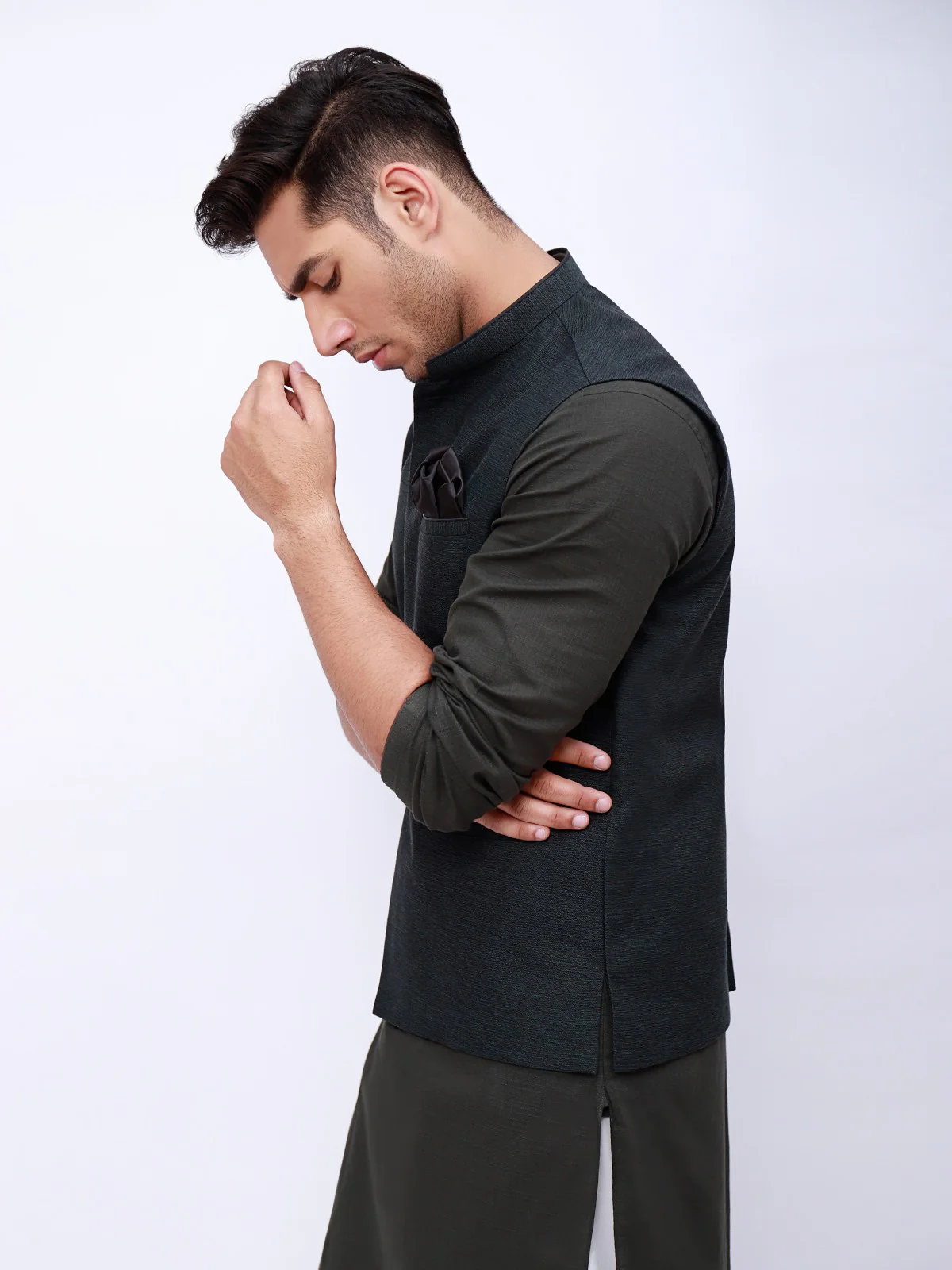 Khaddar Waistcoat - EMTWC21-35745 - Image 2
