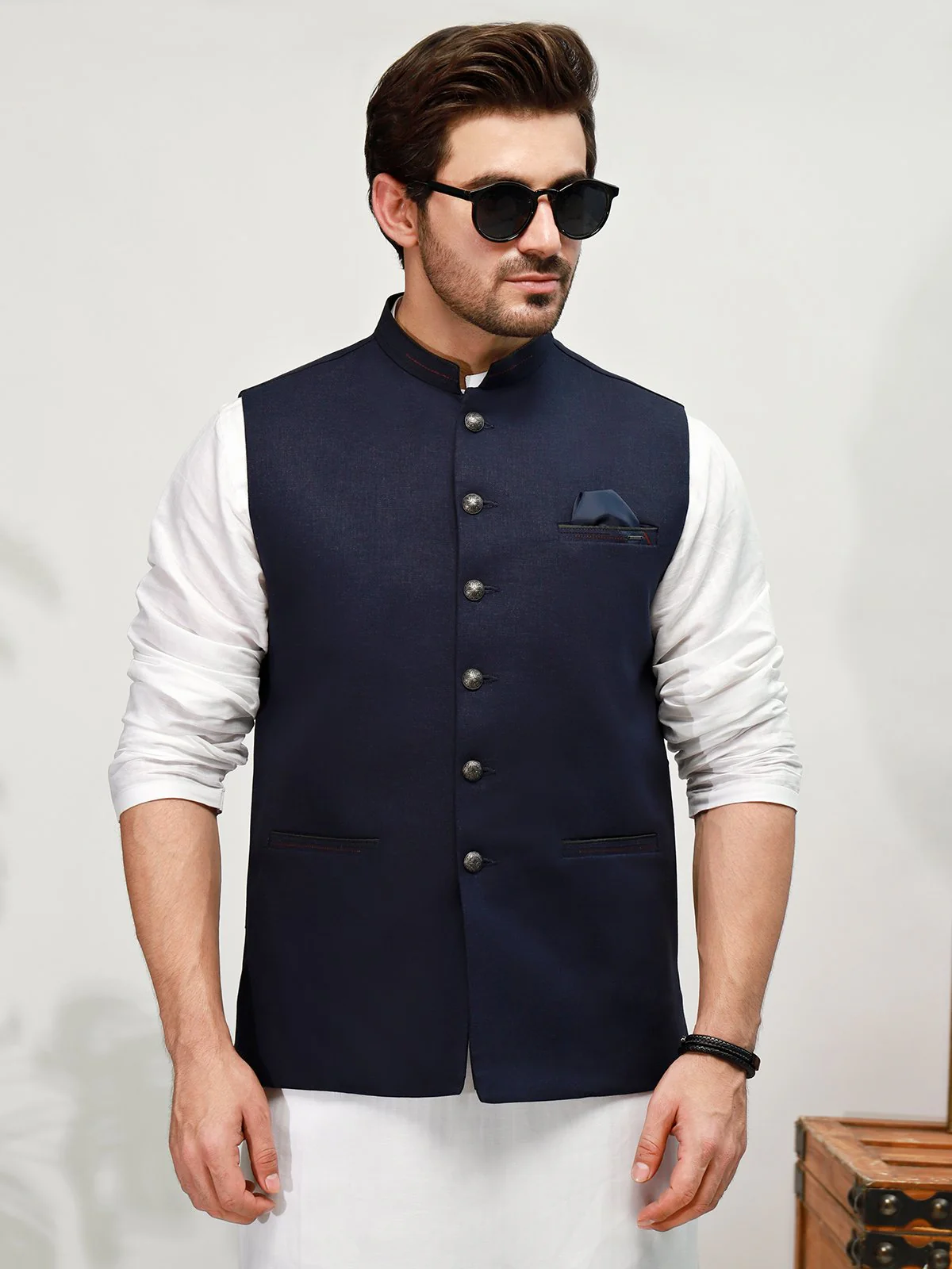Linen Waistcoat - EMTWC21-35753