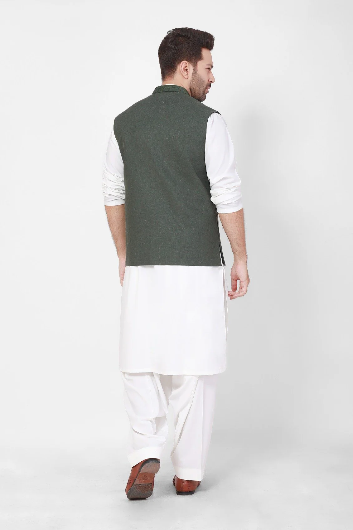 Embroidered Linen Waistcoat - EMTWCC21-085 - Image 2