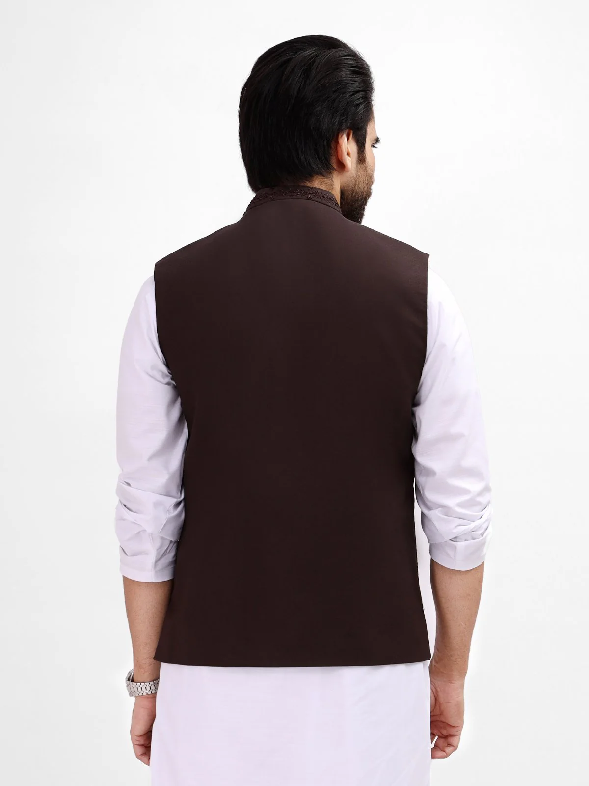 Embroidered Blended Waistcoat - EMTWCC21-086 - Image 3