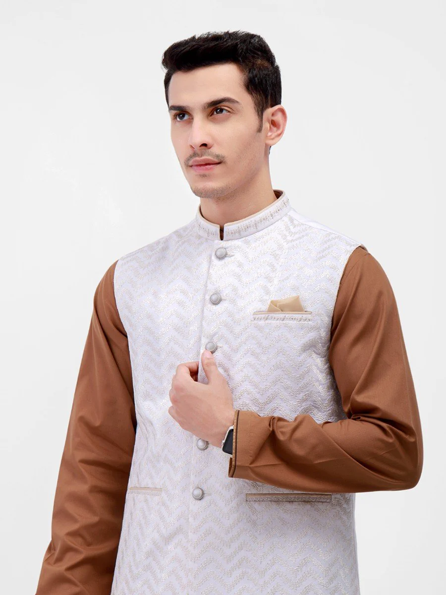 Embroidered Waistcoat - EMTWCC21-103 - Image 4