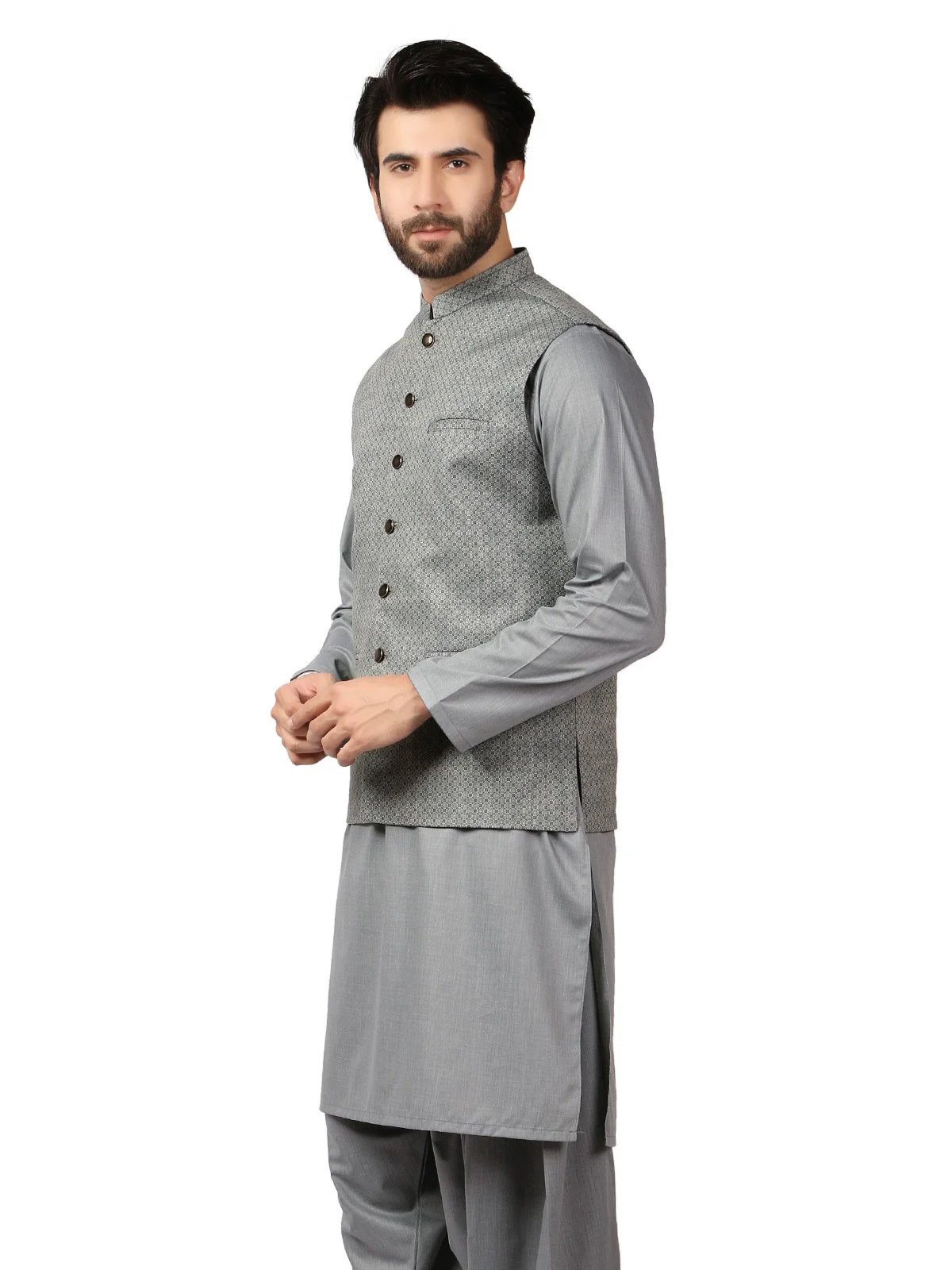 Cotton Waistcoat Suit - EMTWCS19-9823 - Image 2