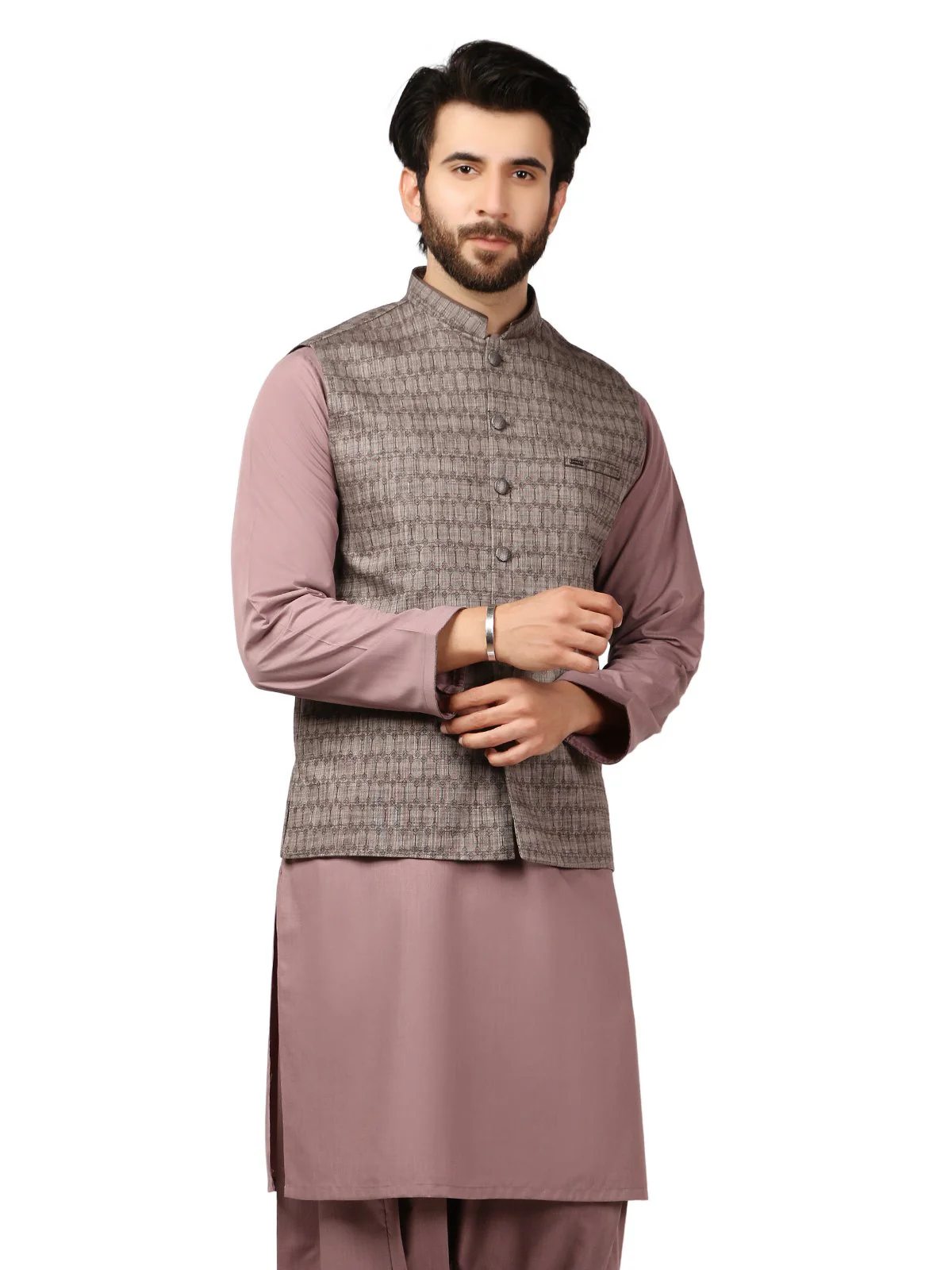 Blended Waistcoat Suit - EMTWCS19-9824