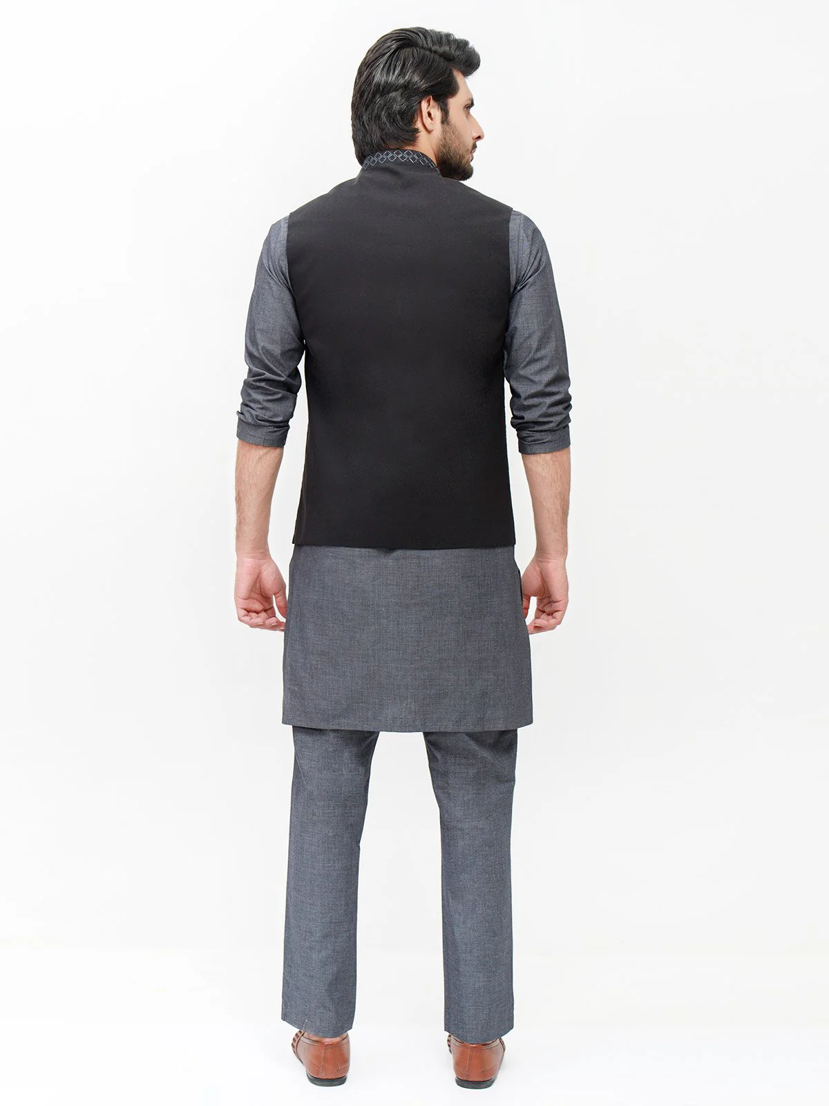 Cotton Waistcoat Suit - EMTWCS21-009 - Image 4