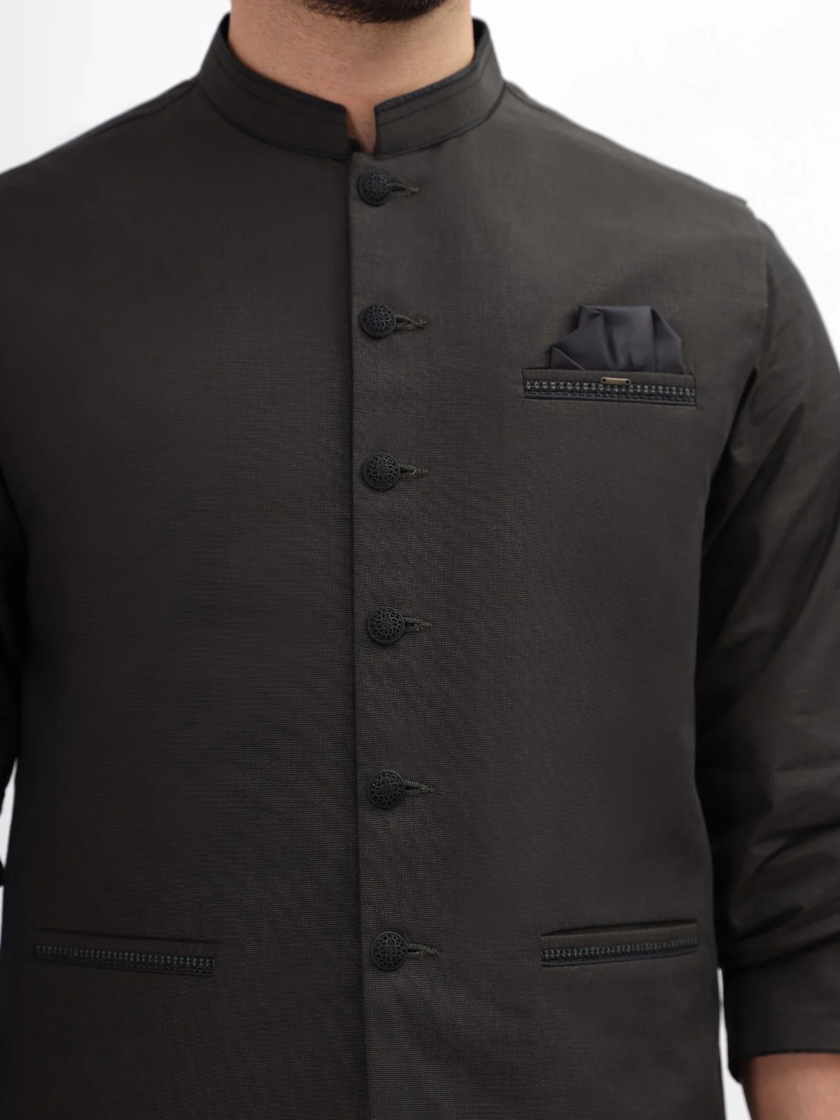 Cotton Waistcoat Suit - EMTWCS21-012 - Image 2