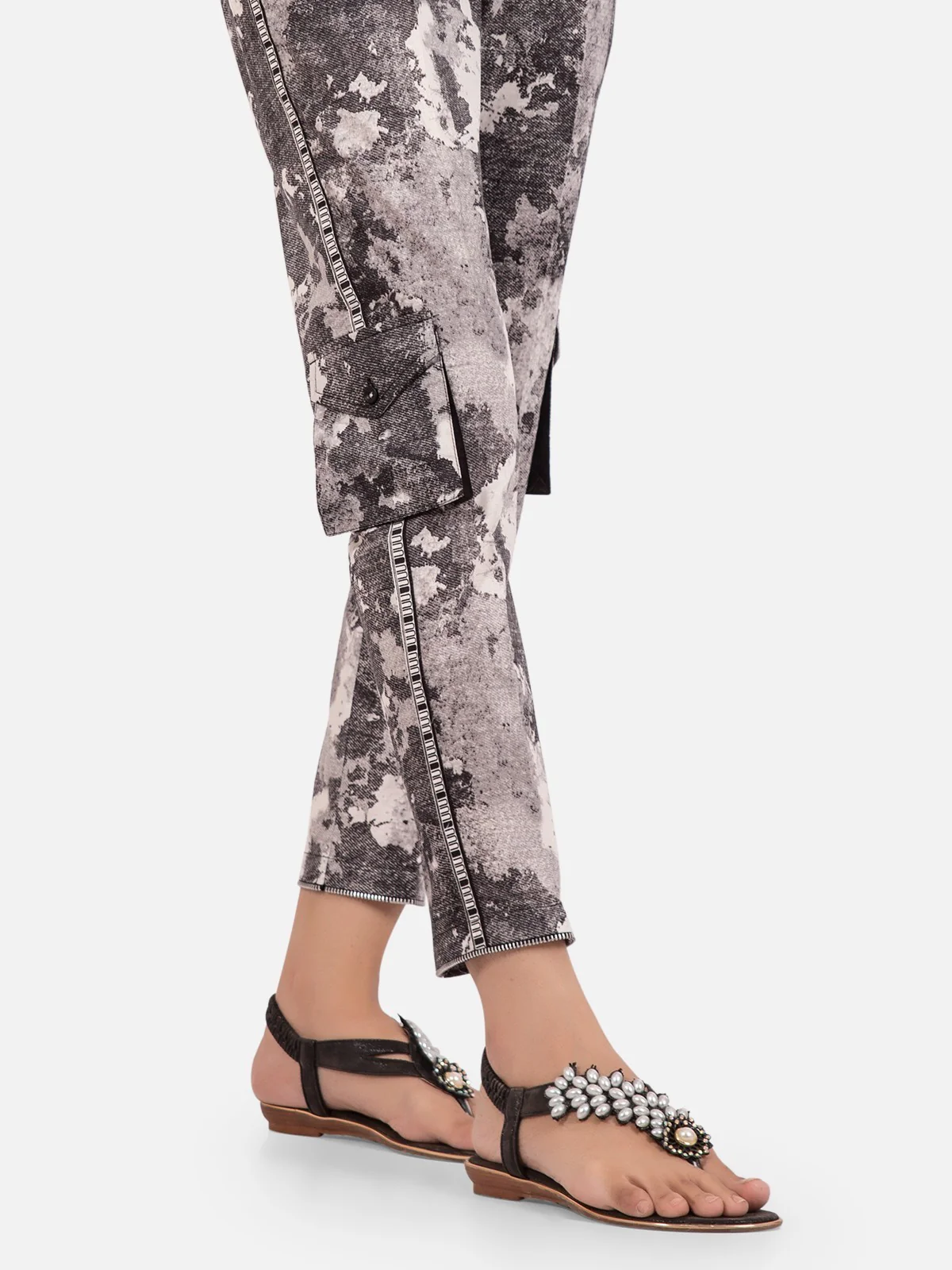 Printed Lawn Trouser - EWBP20-76207 - Image 2