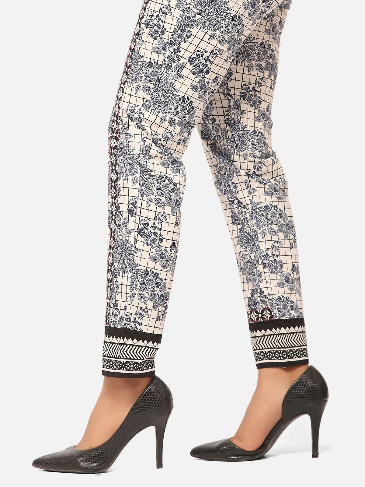 Printed Lawn Trouser - EWBP20-76212 - Image 2