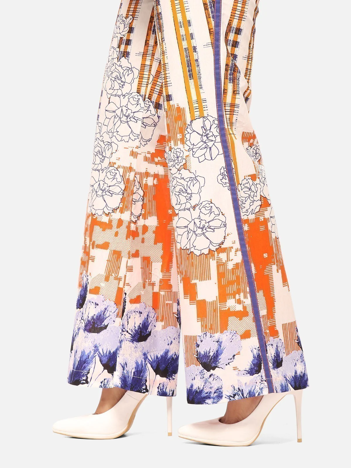 Printed Lawn Trouser - EWBP20-76226 - Image 4
