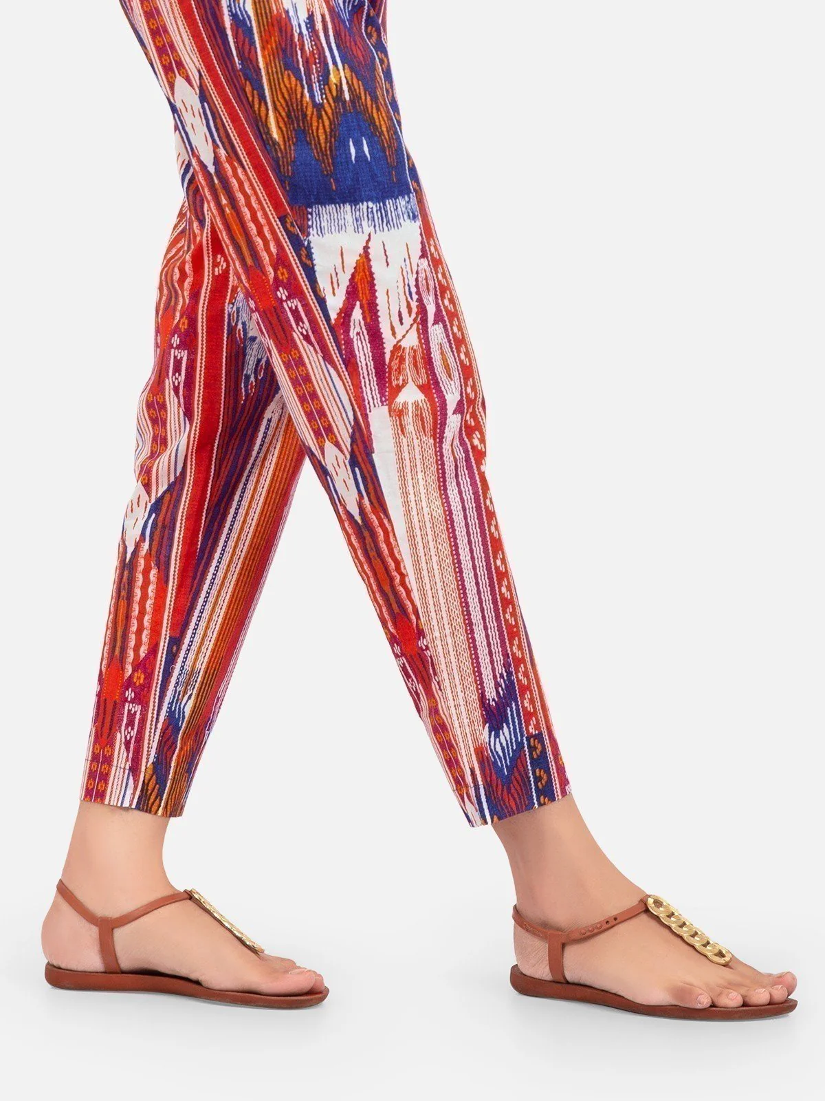 Printed Cotton Trouser - EWBP20-76266 - Image 2