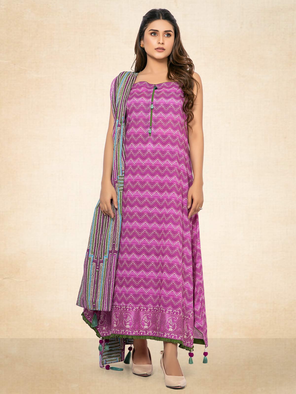 Printed Lawn Shirt Dupatta - EWU20A5-20090