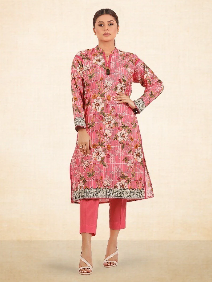Printed Cambric Shirt Trouser - EWU20A9-20262
