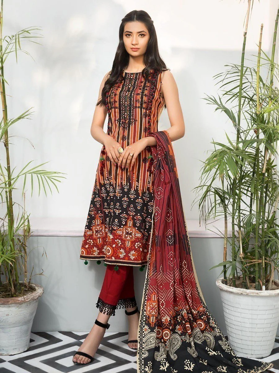 Embroidered Lawn Suit - EWU20V1-19915