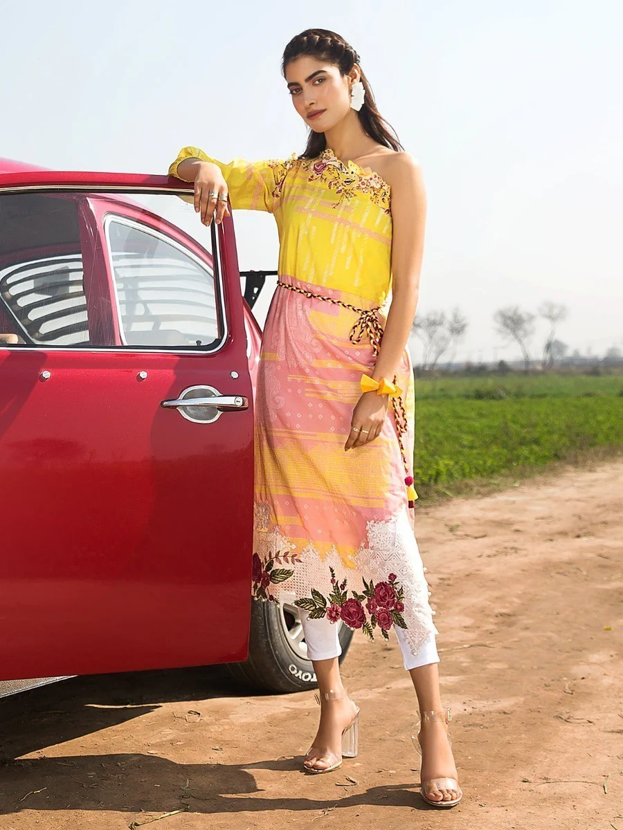 Embroidered Lawn Shirt - EWU20V1-20035