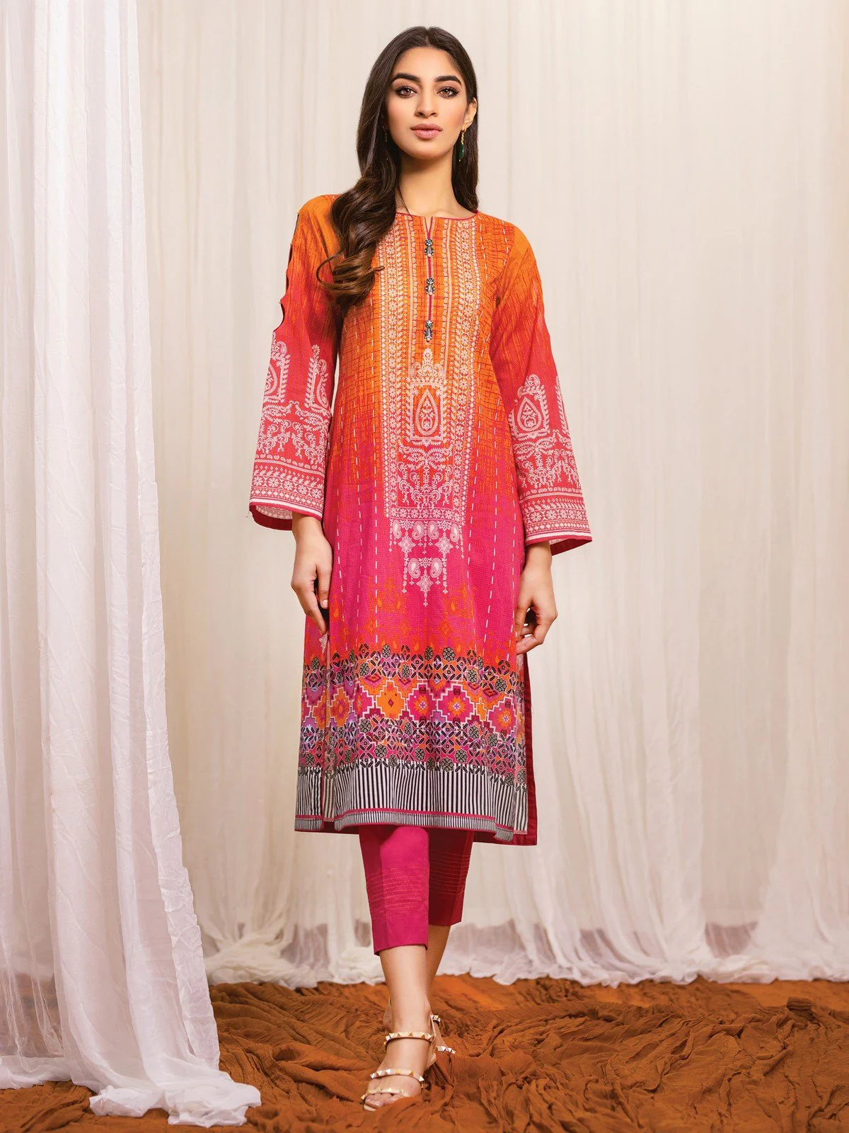 Printed Lawn Shirt - EWU21A1-20569