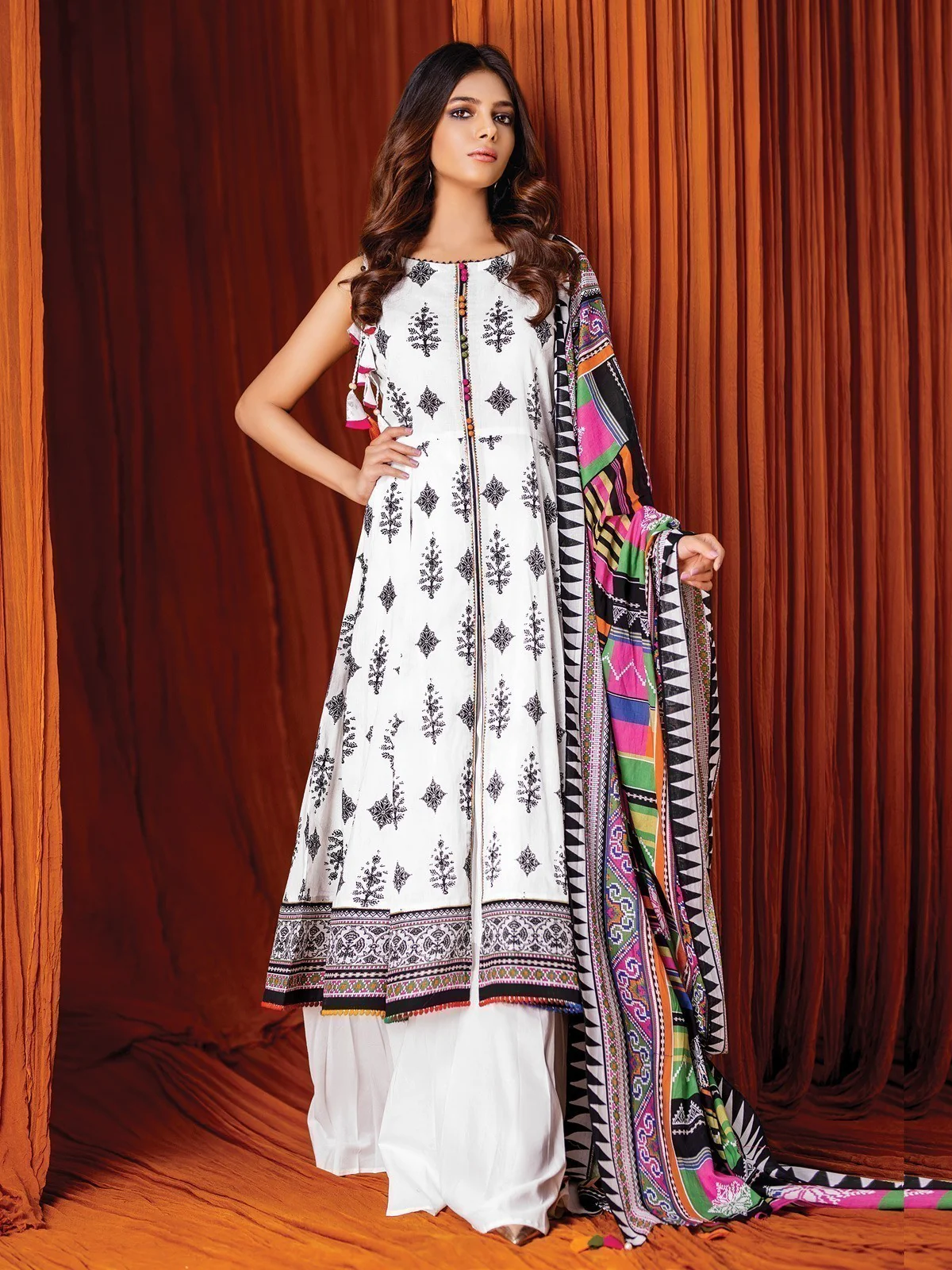 Printed Lawn Suit - EWU21A1-20575