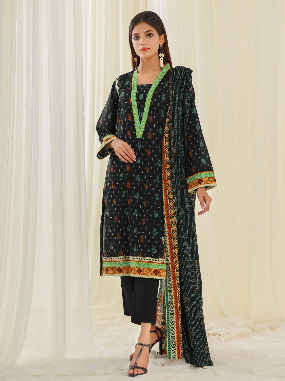Printed Lawn Shirt - EWU21A1-20587A