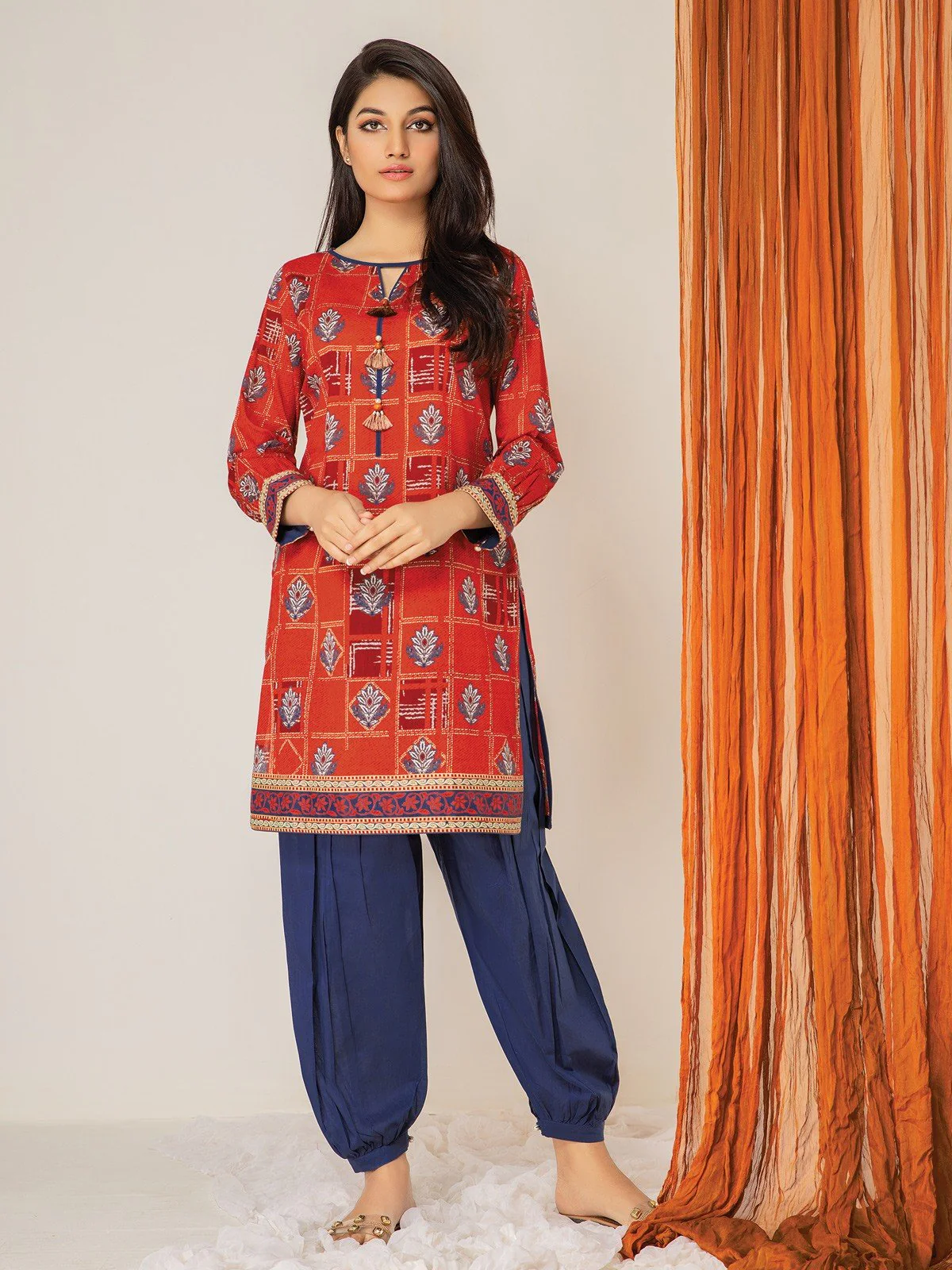 Printed Lawn Shirt - EWU21A1-20601A