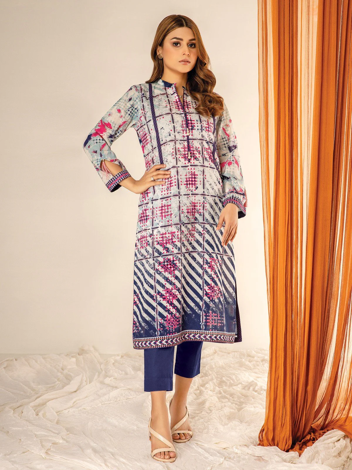 Printed Lawn Shirt Trouser - EWU21A1-20609
