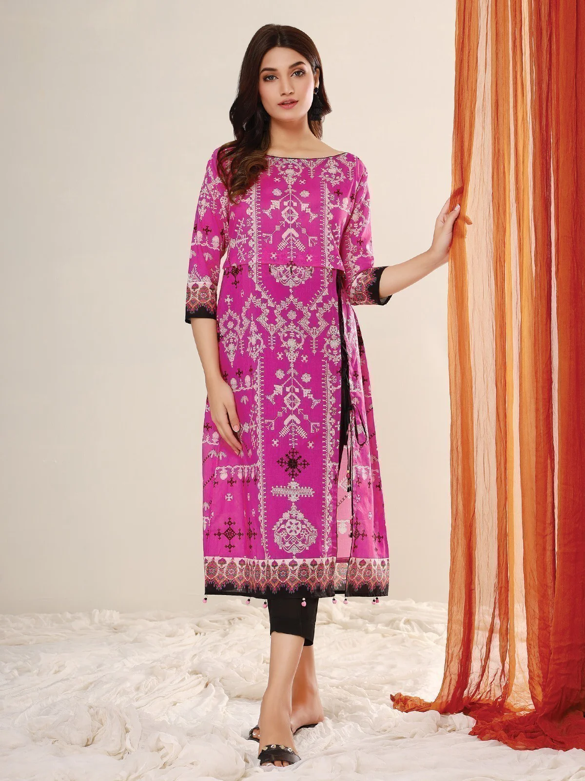 Printed Lawn Shirt - EWU21A1-20616