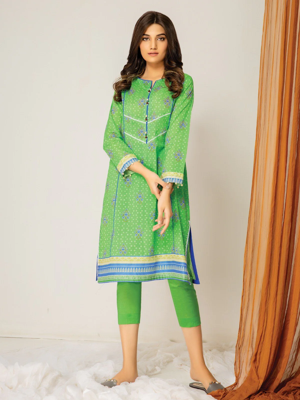 Printed Lawn Shirt - EWU21A1-20663
