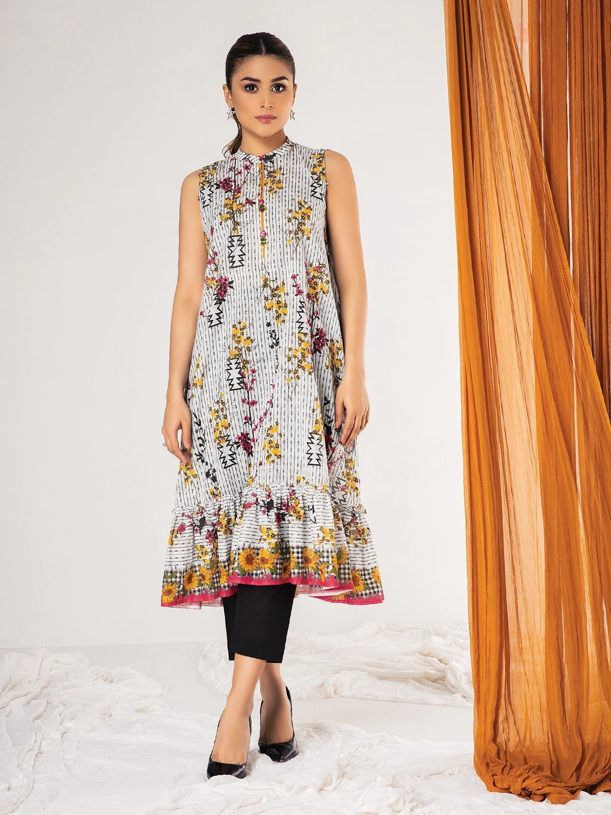 Printed Lawn Shirt - EWU21A1-20669