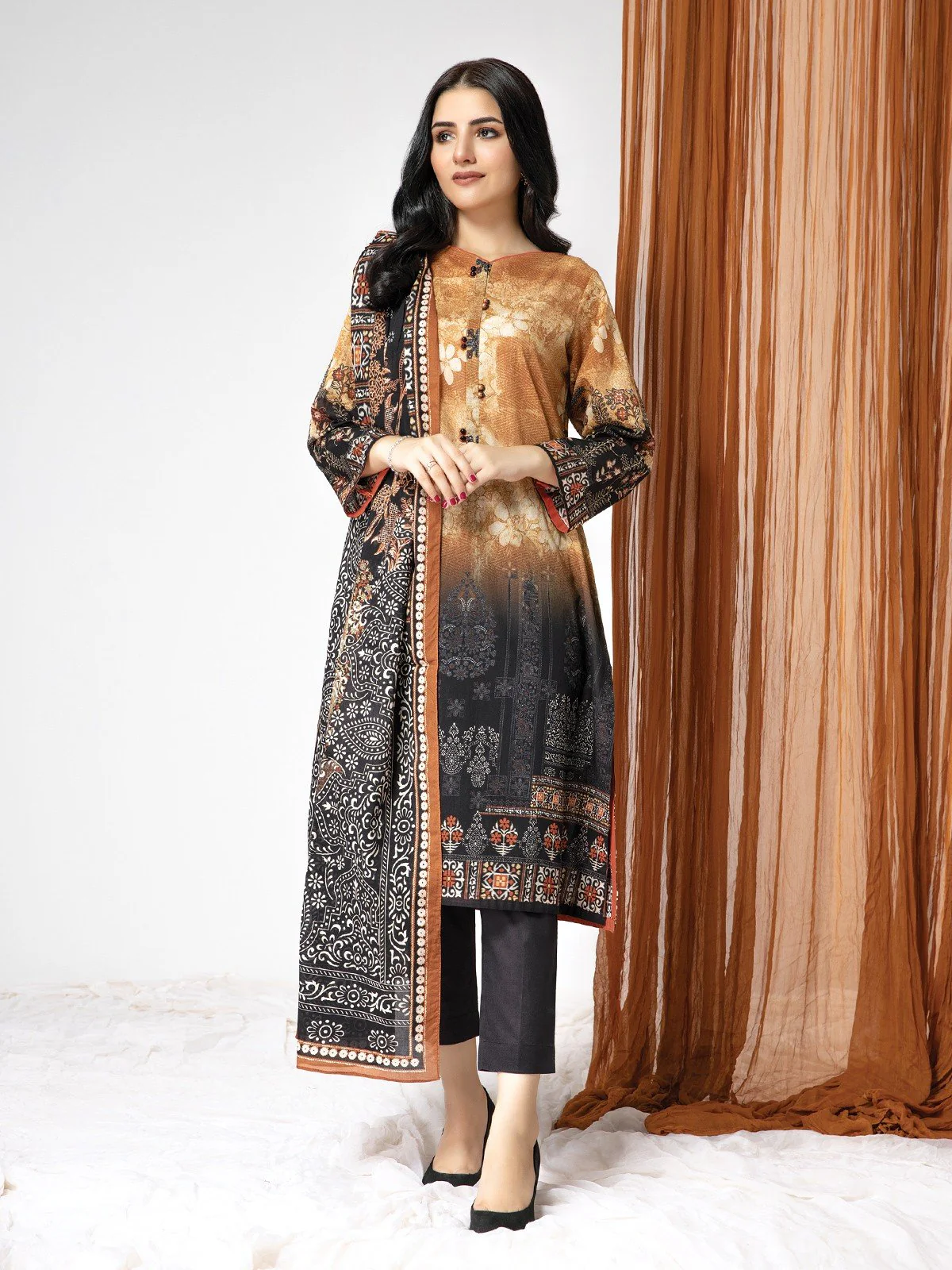 Printed Lawn Suit - EWU21A1-20709
