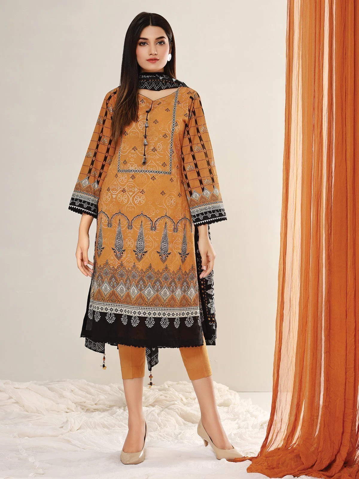 Printed Lawn Shirt - EWU21A1-20710A