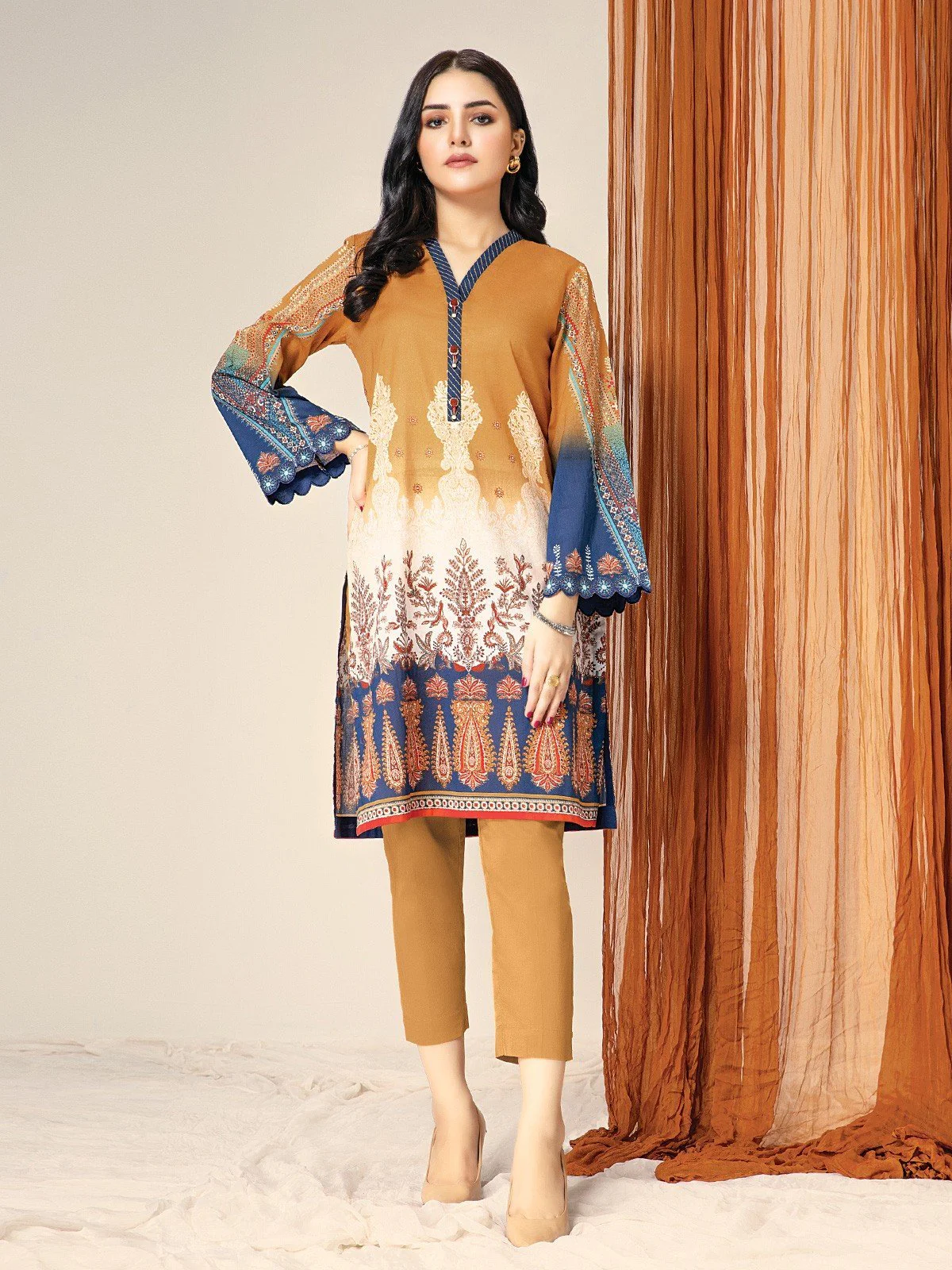 Printed Lawn Shirt - EWU21A1-20761