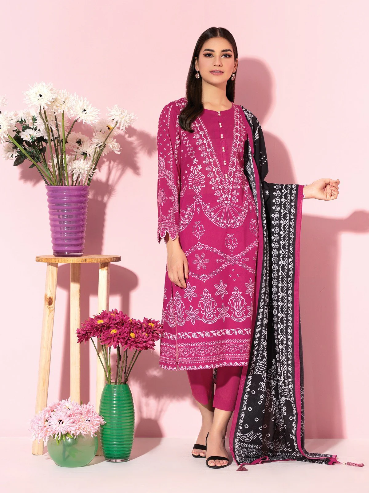 Printed Lawn Suit - EWU21A1-20766