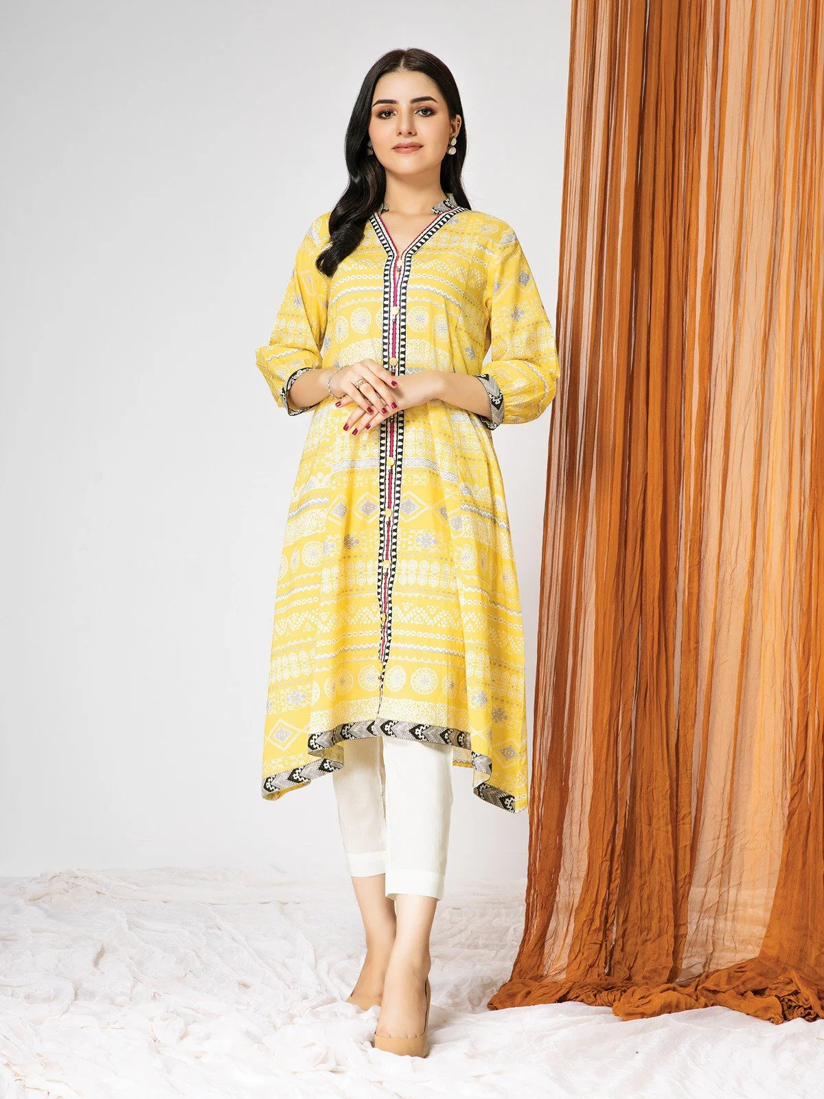 Printed Lawn Shirt - EWU21A1-20814