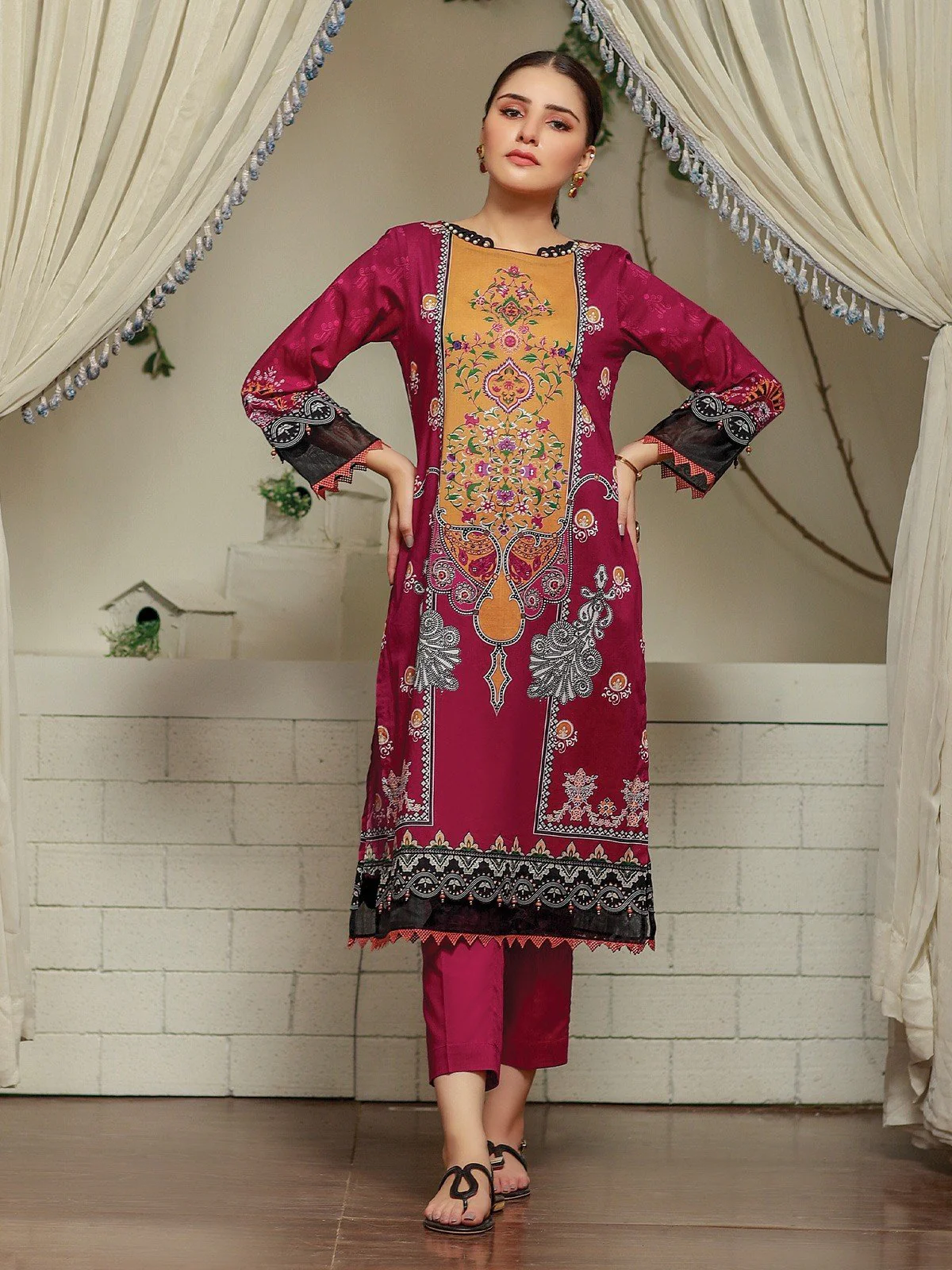 Printed Lawn Shirt - EWU21A1-20887