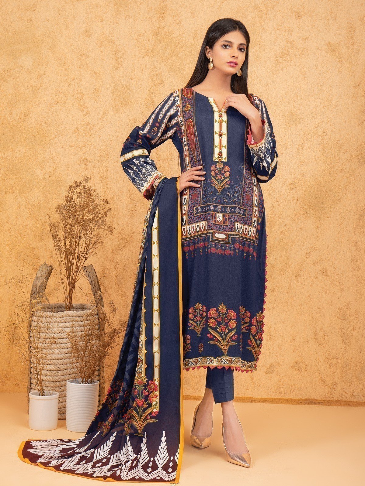 Printed Viscose Suit - EWU21A10-21394