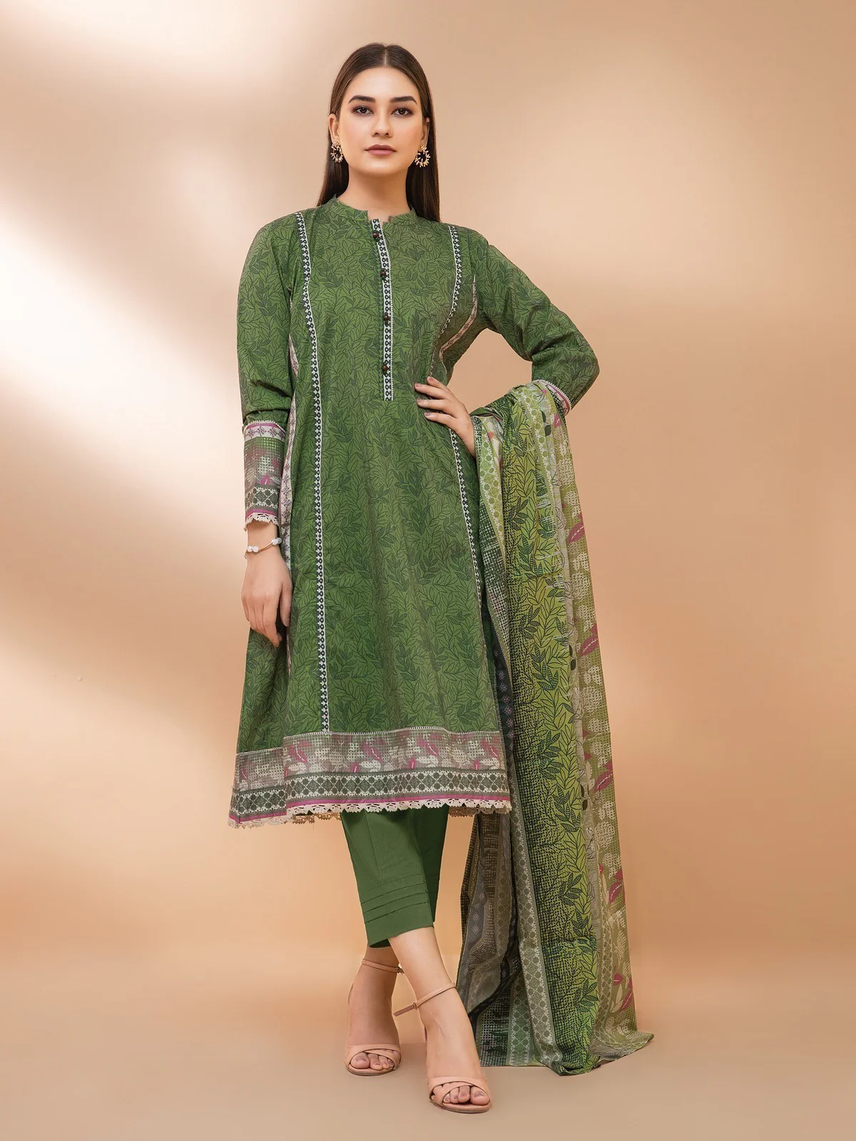 Printed Cambric Suit - EWU21A7-21241
