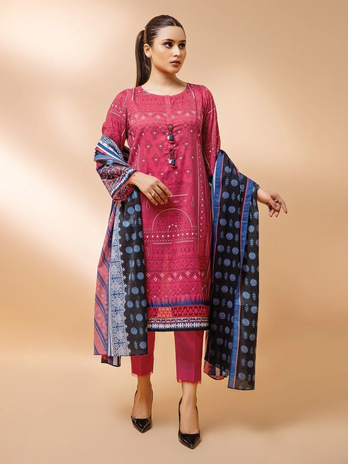 Printed Cambric Suit - EWU21A7-21242