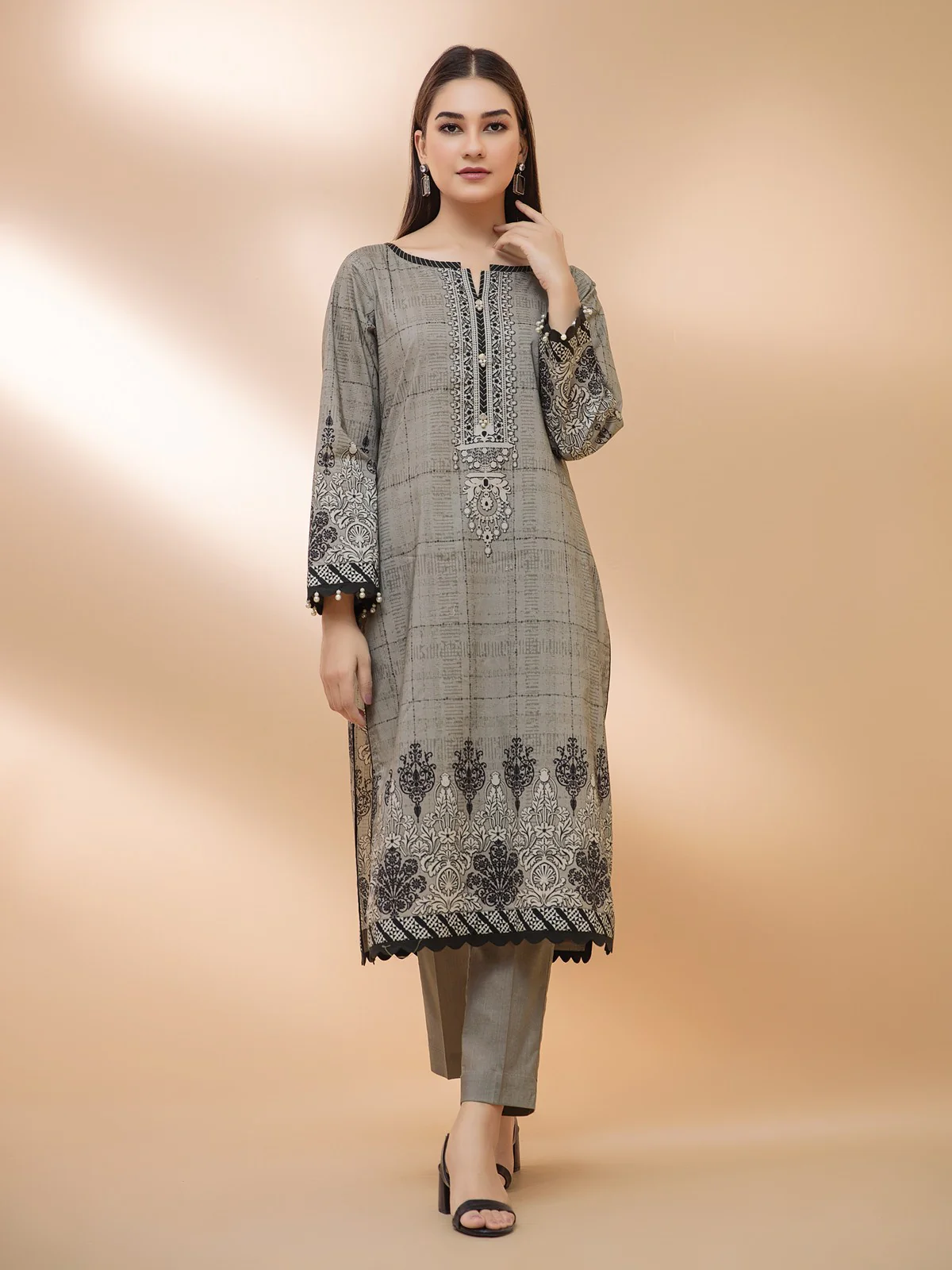 Printed Cambric Shirt - EWU21A7-21306