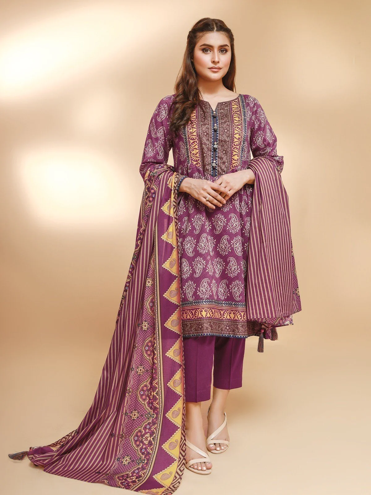 Printed Khaddar Suit - EWU21A9-21469