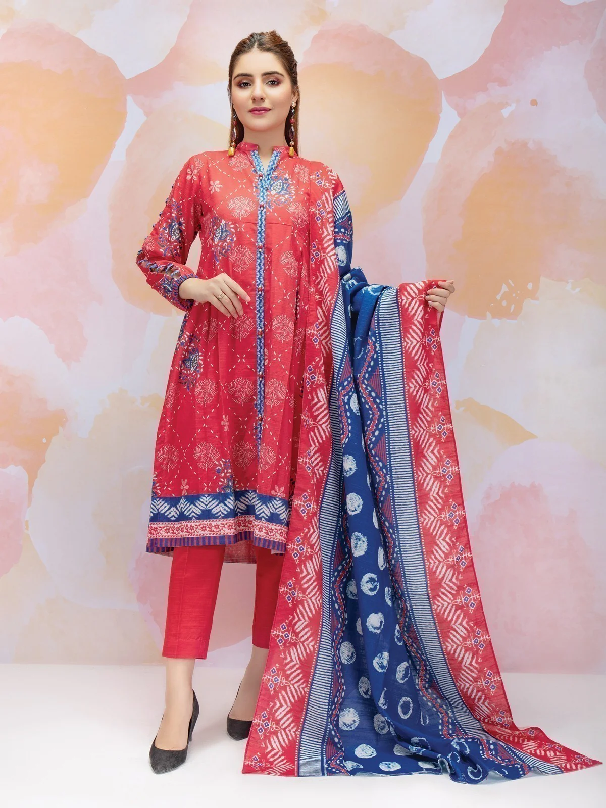 Printed Khaddar Suit - EWU21A9-21484