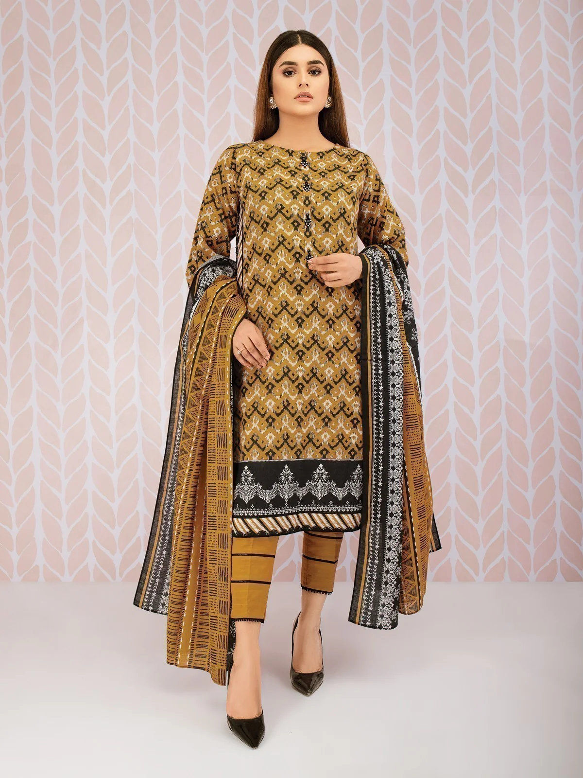 Printed Khaddar Suit - EWU21A9-21491