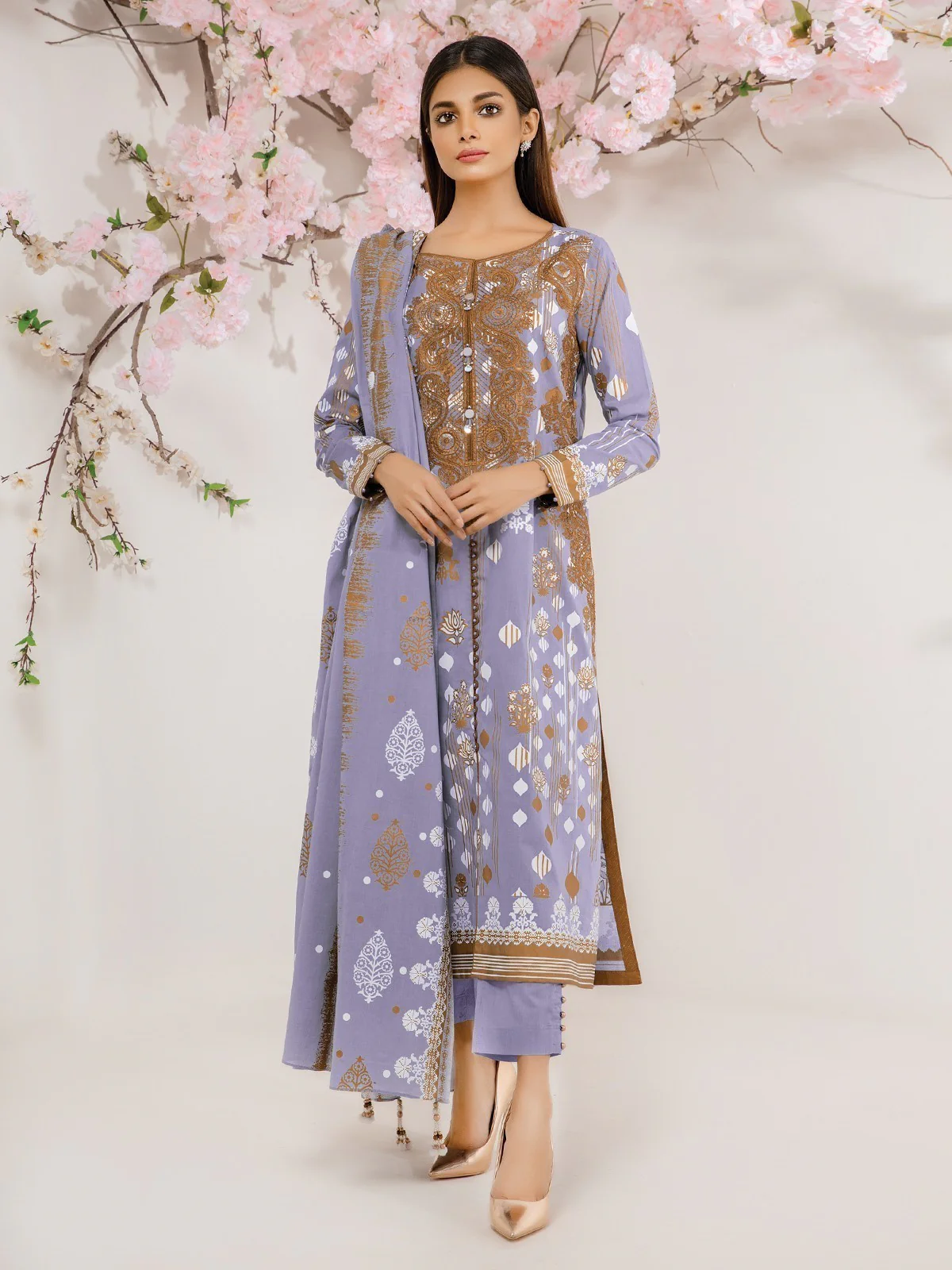 Embroidered Lawn Suit - EWU21V2-20438