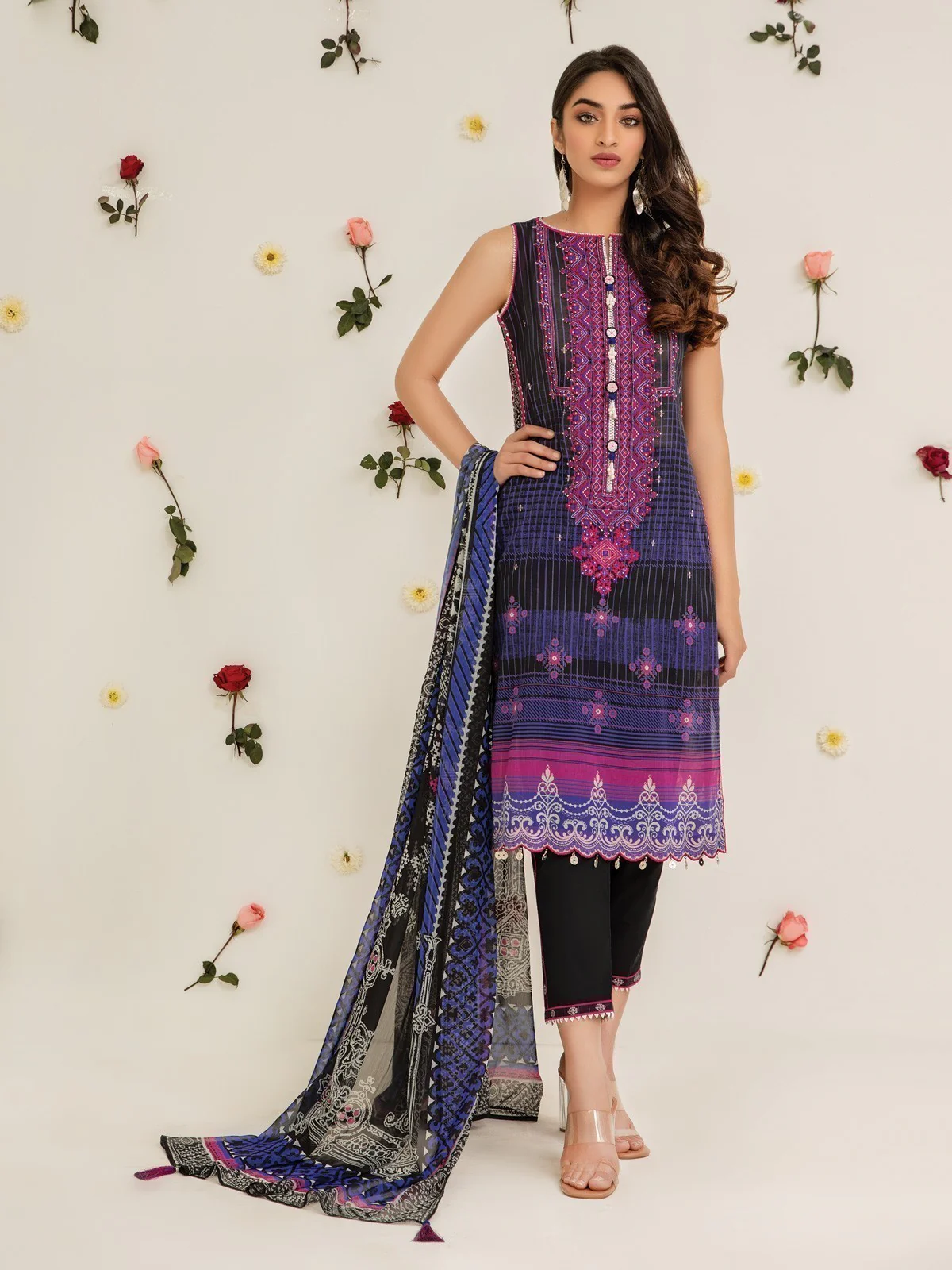Embroidered Lawn Suit - EWU21V2-20462