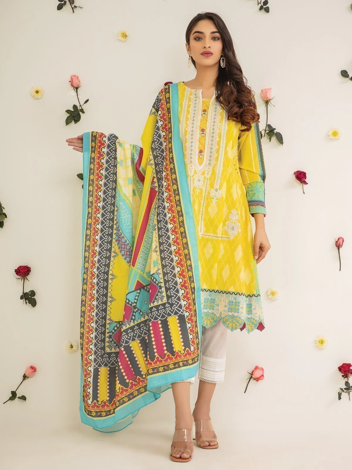 Embroidered Lawn Suit - EWU21V2-20483