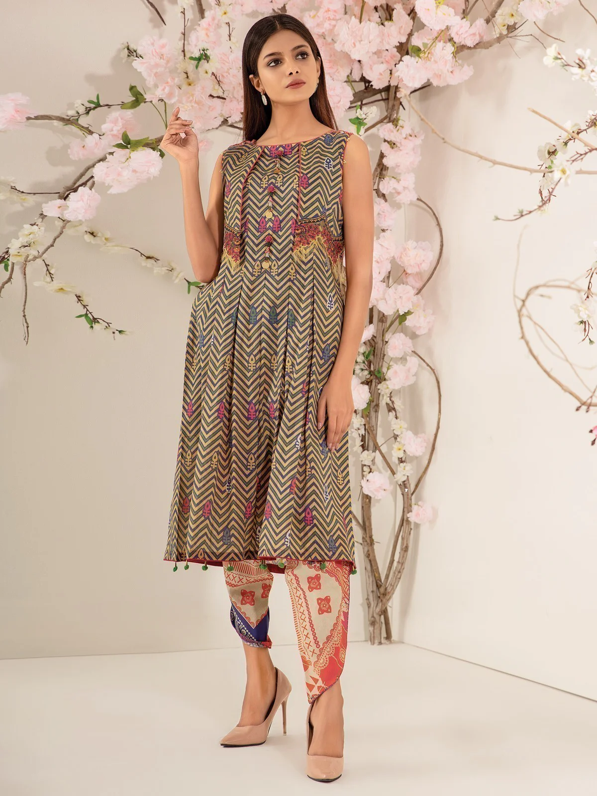 Embroidered Lawn Shirt Trouser - EWU21V2-20497