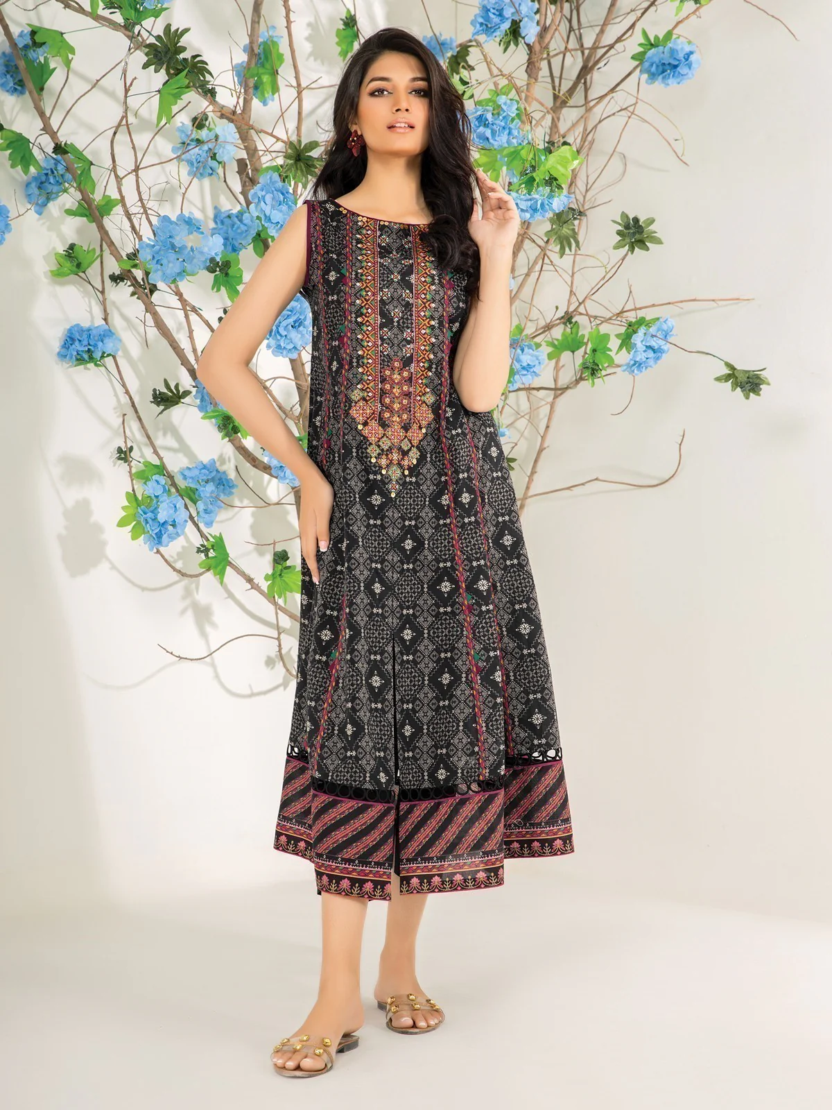 Embroidered Lawn Shirt - EWU21V2-20519