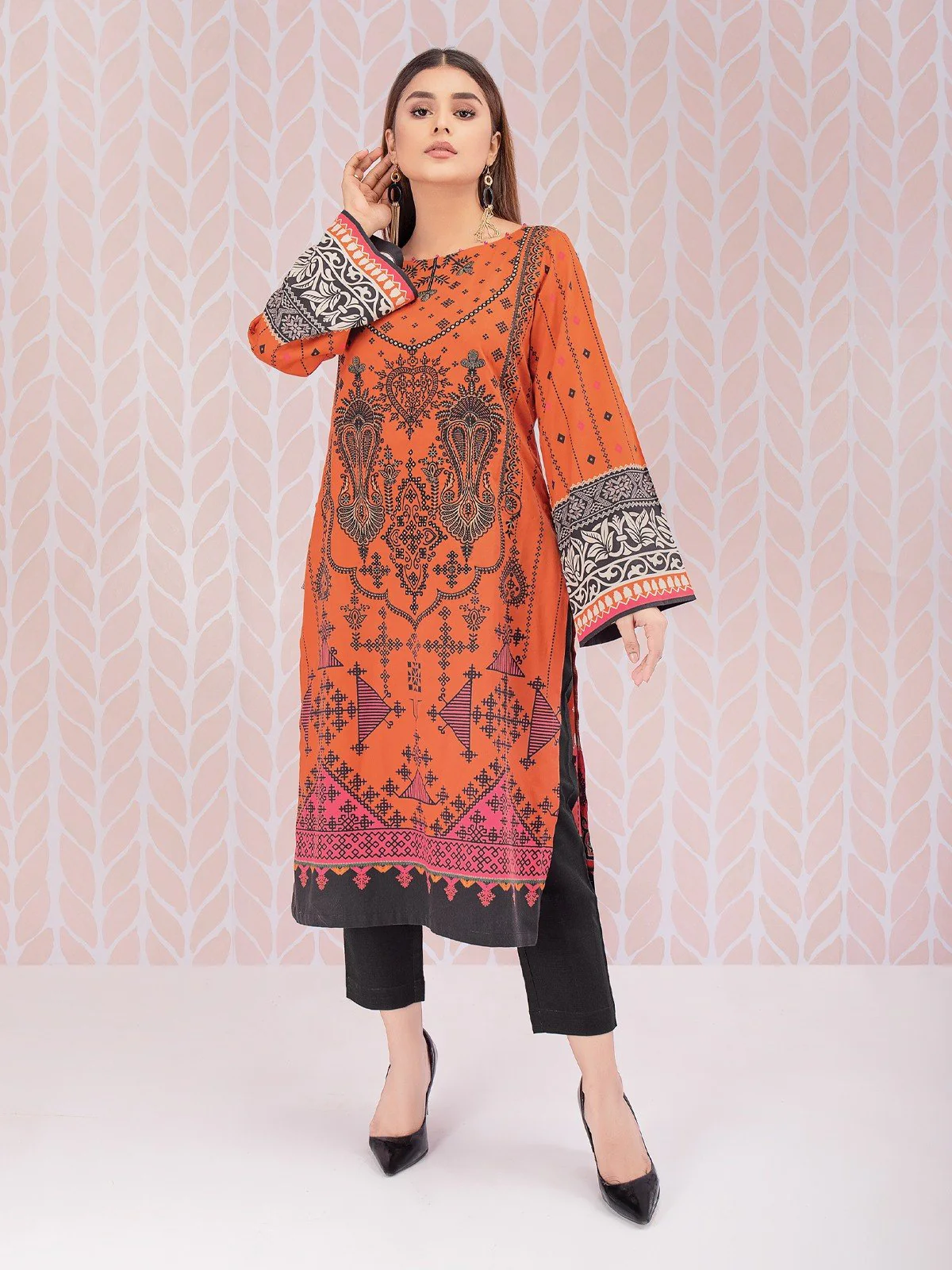 Embroidered Cotton Shirt - EWU21V8-21736