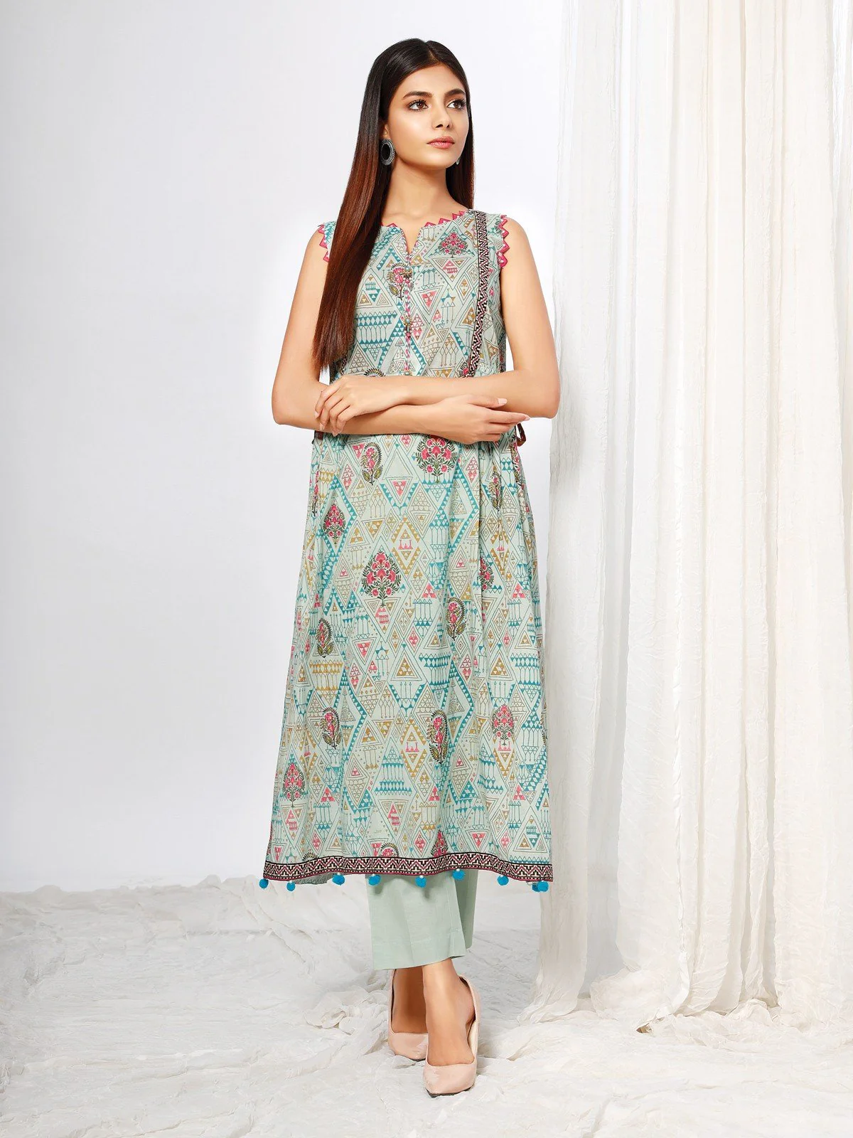 Printed Lawn Shirt Trouser - EWU22A1-20755