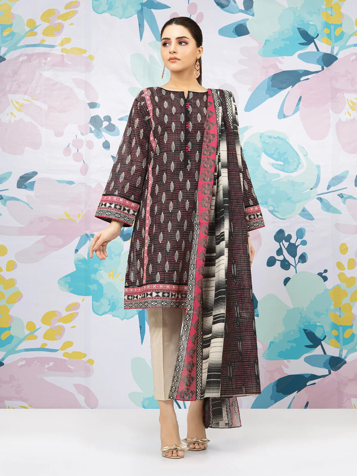 Printed Lawn Shirt - EWU22A1-23051S