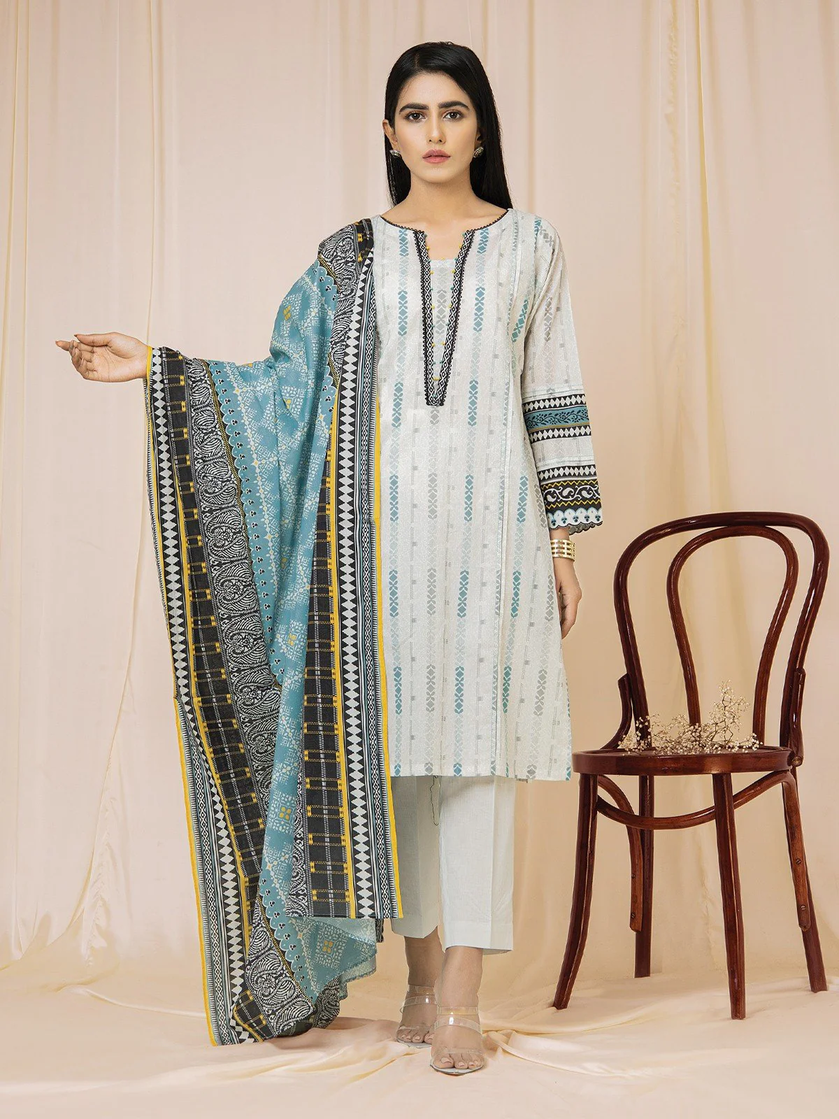 Printed Lawn Shirt Trouser - EWU22A1-23099ST